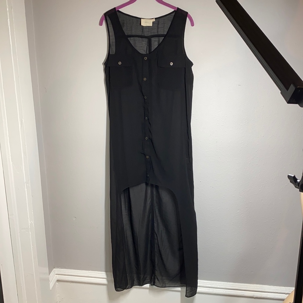 Lush Sleeveless Button Down Tunic - image 1